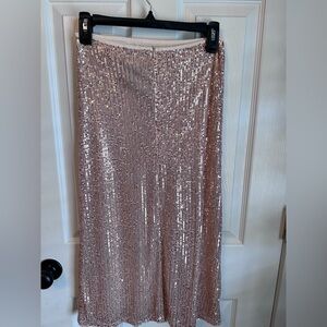 Sequin Rose Gold Skirt